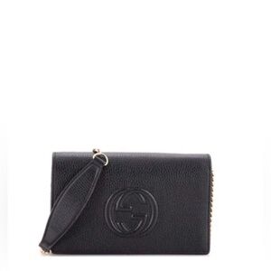 Gucci TIMELESS soho Black Leather Crossbody Bag